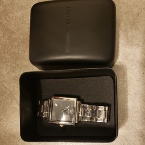 Emporio Armani stainless steel square men's watch